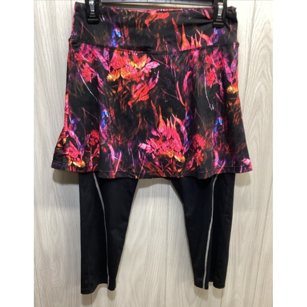 ANIVIVO Women's (Size L) Pull On Athletic Skirt & Legging Combination